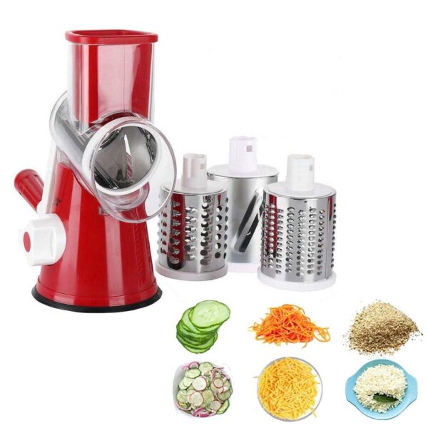 10-in-1 Multi-Functional Tabletop Drum Grater – Ultimate Kitchen Tool for Grating, Slicing, and Shredding - Image 4