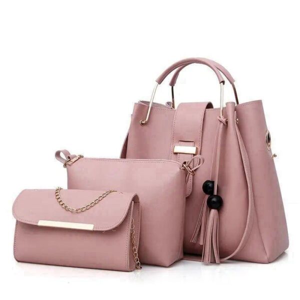 Stylish Women's Leather Handbag Set – Elegant & Trendy Bags for Every Occasion - Image 5