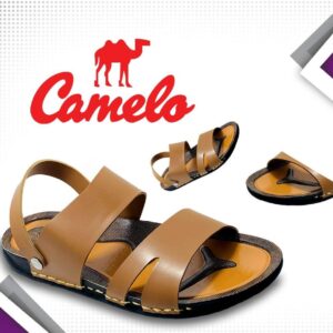 "Men's casual synthetic leather sandals – stylish, lightweight, and comfortable footwear with a non-slip sole and adjustable straps for a perfect fit."