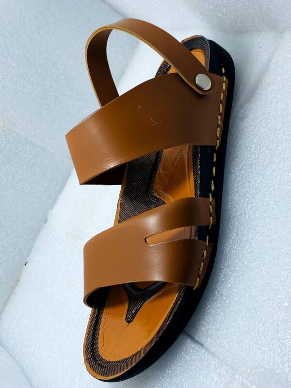 "Men's Casual Synthetic Leather Sandals – Stylish & Comfortable Footwear" - Image 4